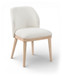 Valeo - Linen Textured Fabric Upholstered Dining Chair (Set of 2) - Painted Natural Base