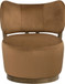 Elara - Velvet Upholstered Swivel Accent Chair - Stained Brown