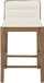 Ellis - Vegan Leather Upholstered Counter Stool (Set of 2) - Brown Base