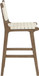 Entwine - Vegan Leather Upholstered Counter Stool - Painted Brown