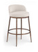 Ferro - Performance Fabric Upholstered Bar Stool - Antique Bronze