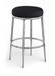 Ferro - Performance Fabric Upholstered Backless Bar Stool - Antique Silver