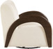 Neria - Chenille Fabric Upholstered Swivel Accent Chair - Painted Brown Base