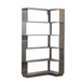 Freestanding Corner Bookshelf For Living Room - Dark Brown