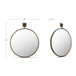 Cameo - Mirror - Aged Brass