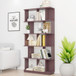 Modern 5 Tier Open Storage Bookcase