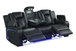Hulk Black 3PC Reclining Set in Leather Gel