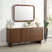 Harvey - Accent Mirror - Walnut