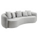 Barasa - Oversize Sofa With 5 Pillows - Gray