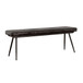 Tufted Cushion Side Bench With Tapered Legs