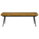 Tufted Cushion Side Bench With Tapered Legs