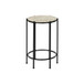 Round Accent Table For Living Room - Black