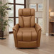 Oslo - Power Recliner With Manual Adjustable Headrest And Power Footrest - Brown
