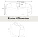 Curved Loveseat Sofa With Round Armrest