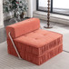 Folding Sofa With Removable Back Cushion, Convertible Futon Sleeper Chair