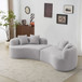 Curved 4 Seater Full Compression Sponge Sofa
