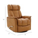 Bentley - Swivel Glider Recliner With Manual Adjustable Headrest & Footrest