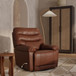 Oslo Antelope - Swivel Glider Recliner With Manual Footrest