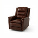 Swivel Recliner With Manual Adjustable Footrest