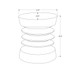 Contemporary Round Accent Table Indoor / Outdoor
