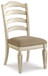 Realyn - Dining UPH Side Chair (Set of 2) - Ladderback - Chipped White