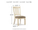 Bolanburg - Dining UPH Side Chair (Set of 2) - Rake Back - Brown / Beige
