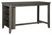 Caitbrook - Rectangular Dining Room Counter Table - Gray