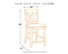 Caitbrook - Upholstered Barstool (Set of 2) - Gray
