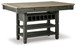 Tyler Creek - Rectangular Dining Room Counter Table - Black / Gray