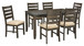 Rokane - Dining Room Table Set (Set of 7) - Brown