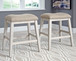 Skempton - Upholstered Stool (Set of 2) - White