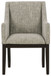 Burkhaus - Dining UPH Arm Chair (Set of 2) - Beige / Dark Brown