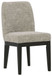 Burkhaus - Dining UPH Side Chair (Set of 2) - Beige / Dark Brown