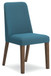 Lyncott - Dining Uph Side Chair (Set of 2) - Blue / Brown