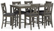 Caitbrook - Rect Drm Counter Table Set (Set of 7) - Gray