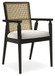 Galliden - Dining Upholstered Arm Chair (Set of 2) - Black