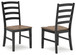 Wildenauer - Dining Room Side Chair (Set of 2) - Brown / Black