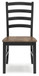 Wildenauer - Dining Room Side Chair (Set of 2) - Brown / Black
