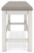 Robbinsdale - Dbl Counter Height Upholstered Dining Bench - Antique White