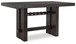 Burkhaus - Rectangular Dining Room Counter Table - Dark Brown