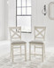 Robbinsdale - Upholstered Barstool (Set of 2) - Antique White