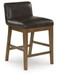 Cabalynn - Upholstered Barstool (Set of 2) - Two-tone Brown