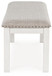 Robbinsdale - Large Upholstered Dining Room Bench - Antique White