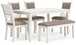 Erinberg - Dining Room Table Set (Set of 6) - Antique White
