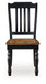 Clorazi - Dining Room Side Chair (Set of 2) - Black / Brown