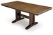 Rylandeen - Rectangular Dining Room Counter Height Extension Table - Light Brown / Dark Brown