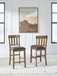 Urbinforte - Upholstered Barstool (Set of 2) - Light Brown