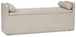 Galliden - Large Upholstered Dining Room Bench - Beige