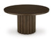 Radkin - Round Dining Room Table - Burnished Brown