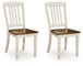 Wirloni - Dining Room Side Chair (Set of 2) - Antique White / Brown